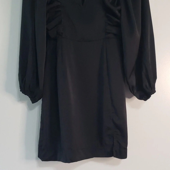 Entro NWT Mini Dress Medium Black Long Sleeves Party Holiday Christmas Ball - Picture 3 of 15